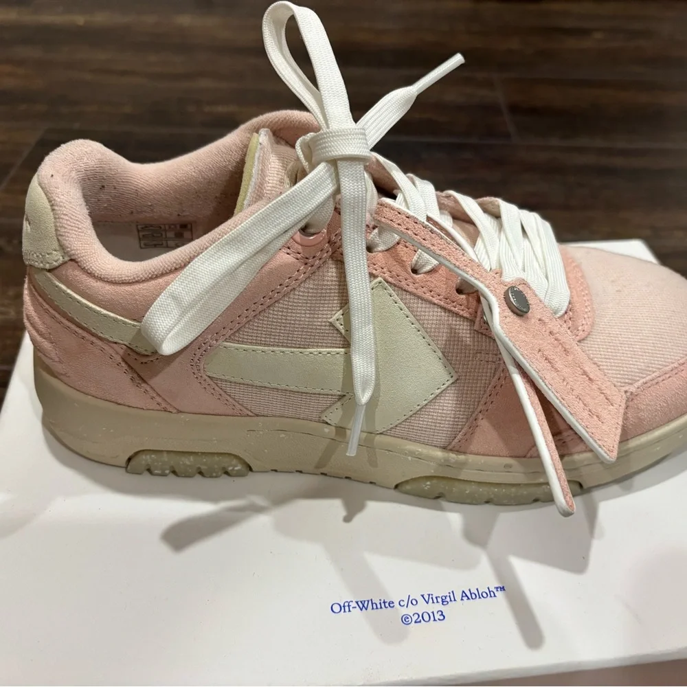 Off-White Out-of-Office White/Pink Sneakers - Picture 6 of 12